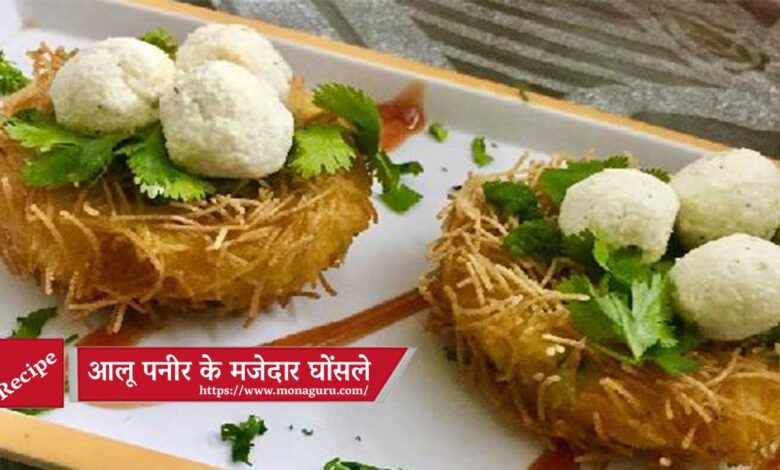 aloo paneer bird nest